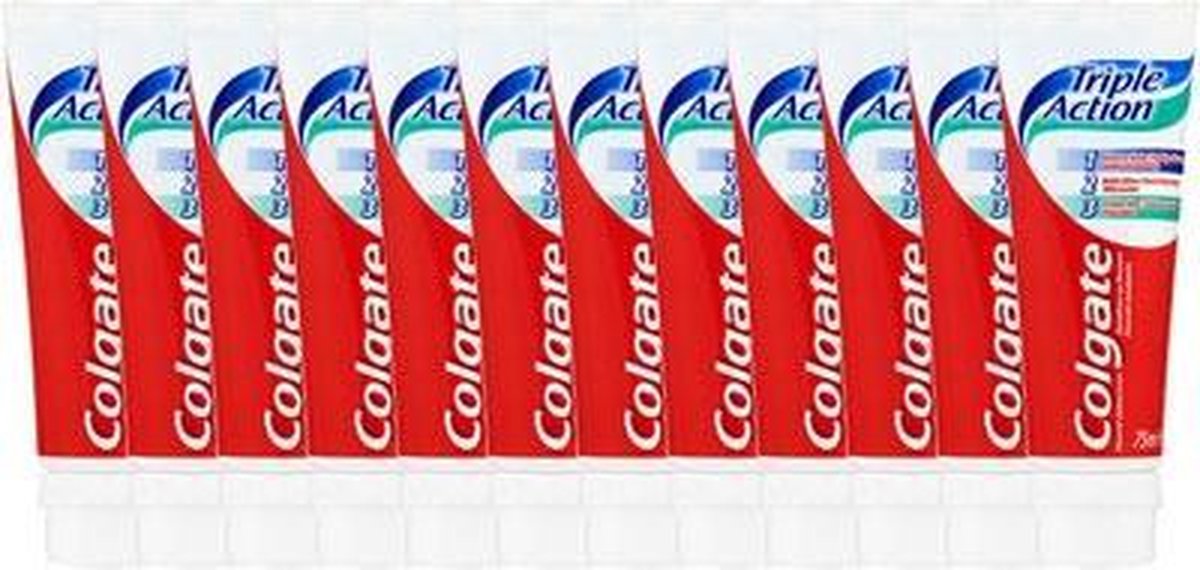 Colgate Tandpasta Triple Action Voordeelverpakking - 12 x 75 ml