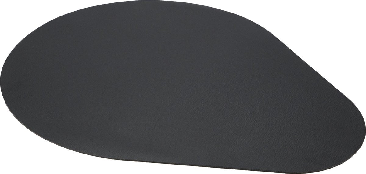 Moments by Point-Virgule placemat - kunstleer - zwart - 45x36cm