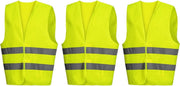 Doodadeals® | Veiligheidshesje Volwassenen | Veiligheidshesjes Auto | Reflecterend Hesje | Volwassenen | Geel | 3 Stuks