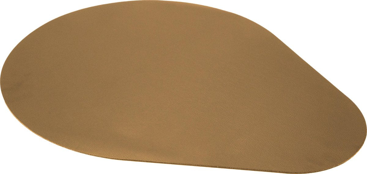 Moments by Point-Virgule placemat - kunstleer - bruin - 45x36cm