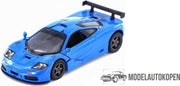 1995 McLaren F1 GTR Blauw – Kinsmart 1:36 + 3 stickers! - Modelauto - Schaalmodel - Model auto - Miniatuurauto - Miniatuur autos