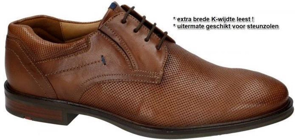 Lloyd -Heren -  cognac/caramel - geklede lage schoenen - maat 40½