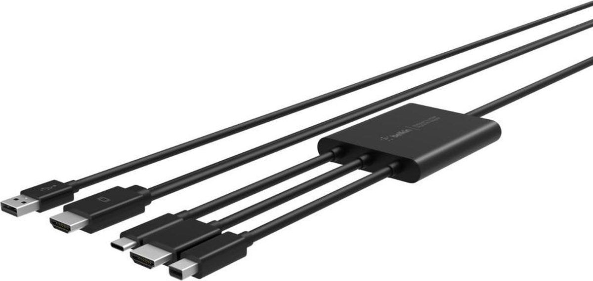 Belkin B2B169 tussenstuk voor kabels HDMI + USB Mini DisplayPort Zwart