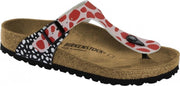 Birkenstock - Gizeh Two Tone Dots Pink-Red - Regular - Maat 35