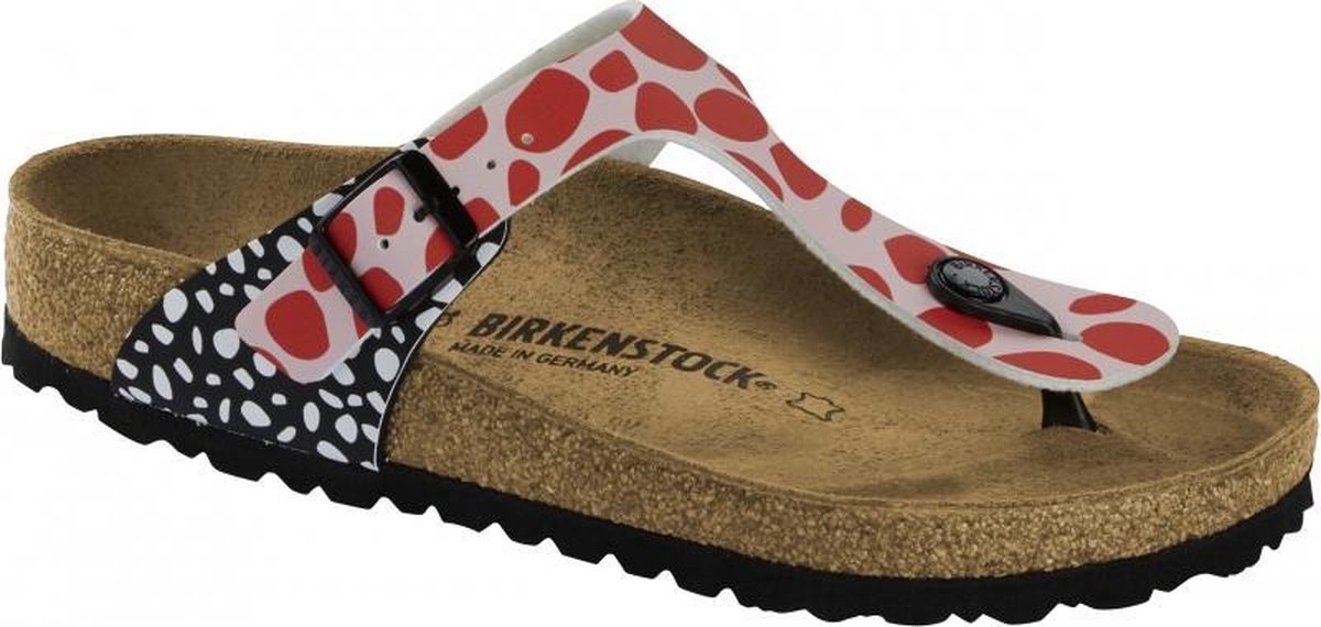 Birkenstock - Gizeh Two Tone Dots Pink-Red - Regular - Maat 35