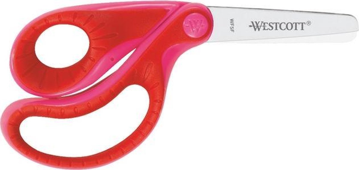 Schaar Westcott Ergo - junior soft grip roze