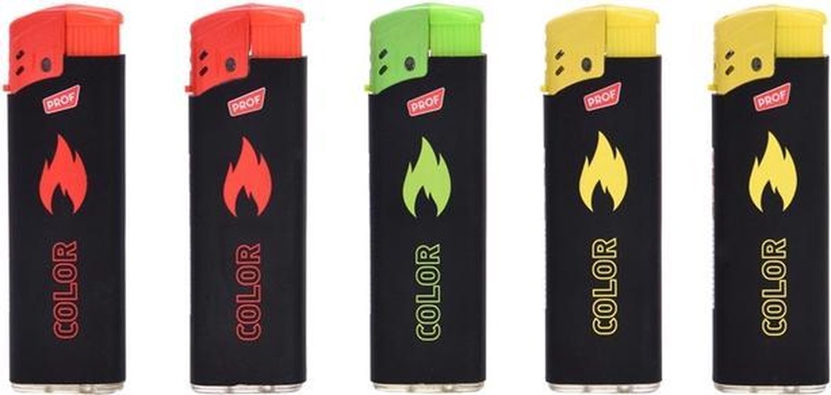 Windproof Stormaanstekers - Unieke Gekleurde Vlam - 5 Stuks - Stormvlam - Vuurwerk Aanstekers