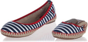 Sorprese – ballerina schoenen dames – Butterfly twists Gigi navy wit gestreept – maat 38 - ballerina schoenen meisjes