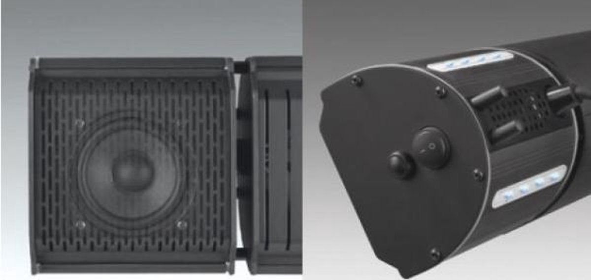 Welltherm buiten verwarming 2000 Watt inclusief speakers en verlichting