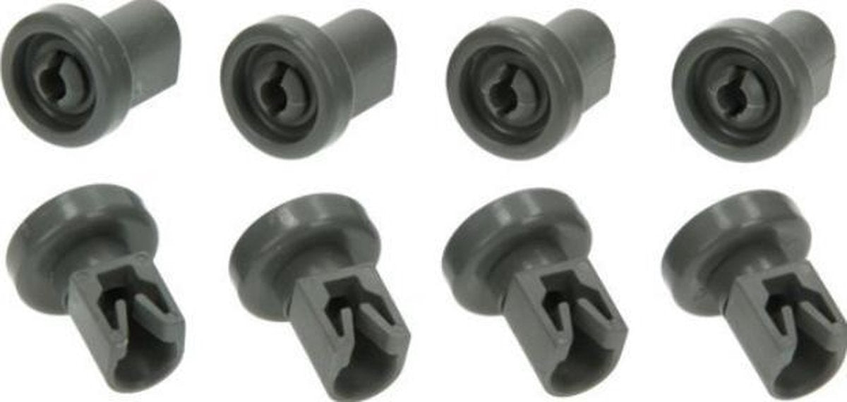 Wiel van bovenkorf set 8 stuks vaatwasser Origineel AEG Electrolux Etna Pelgrim Nordland Zanker Zanussi 006-9271-E