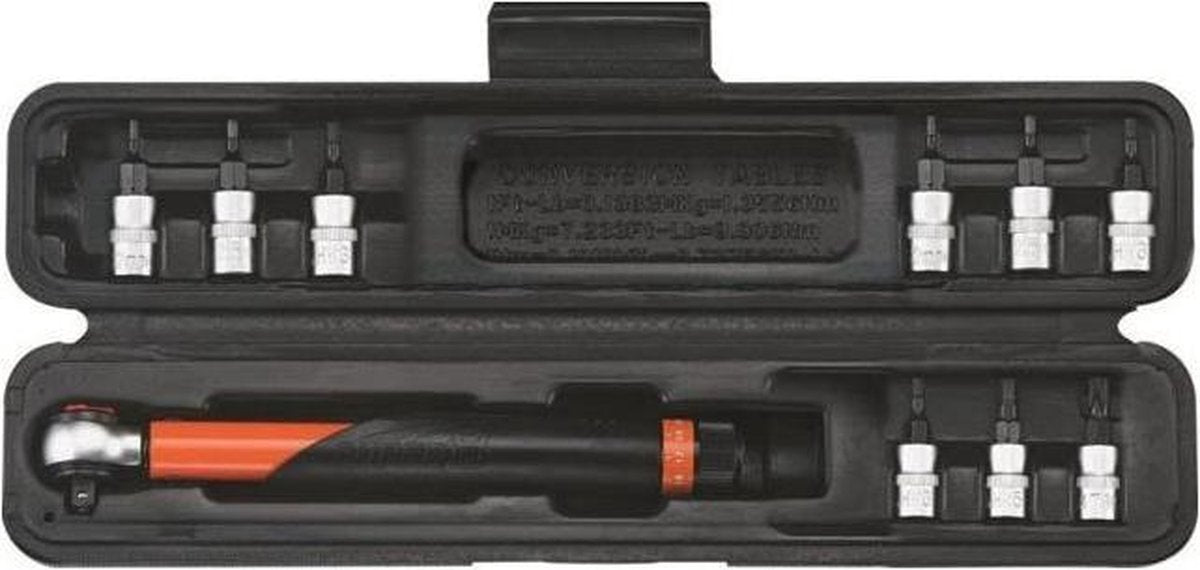 Gereedschap superb moment sleutel klein 3-15nm - ZWART