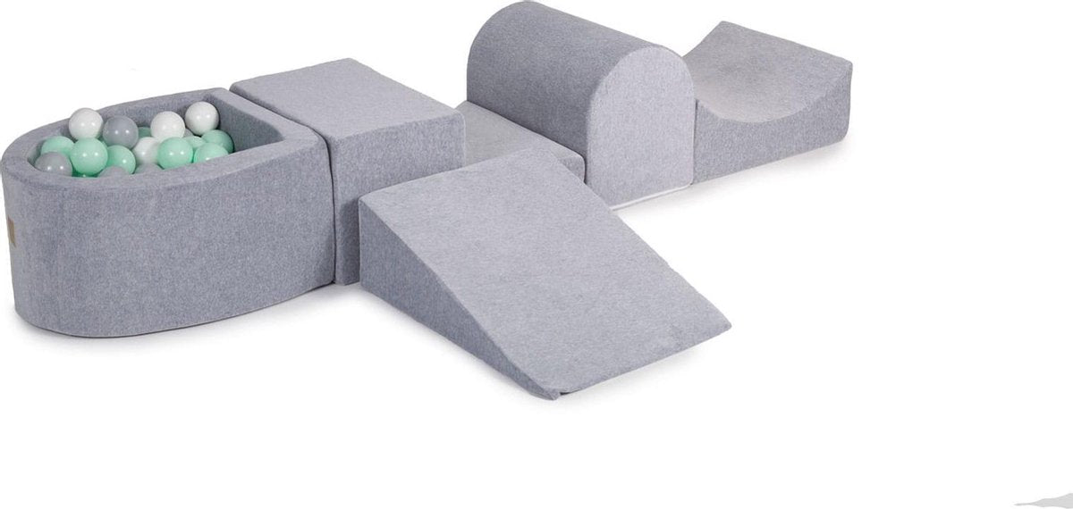 Foam Speelset met ballenbak Grijs incl 100 Balls: Mint