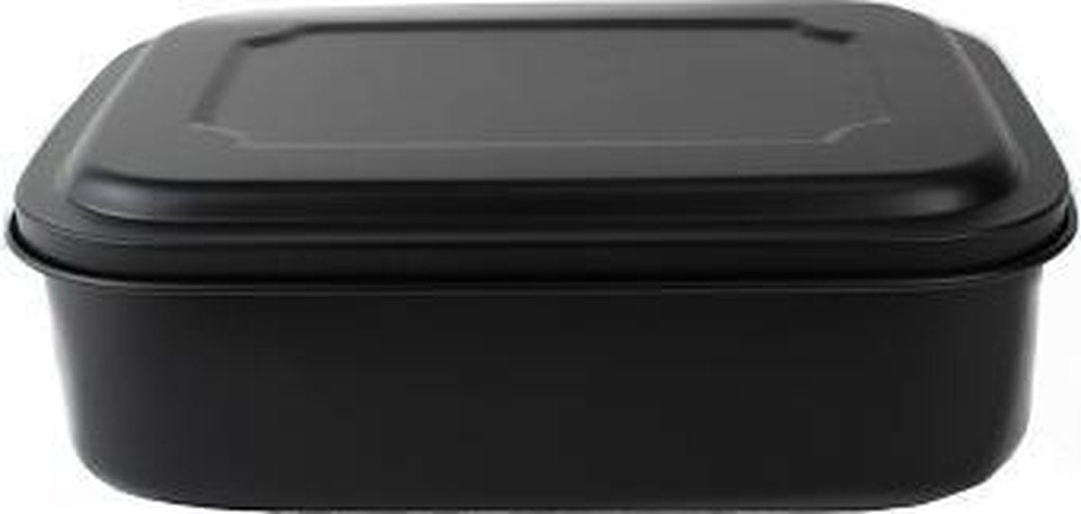 RVS Lunchbox zwart 1 liter