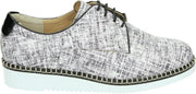 Durea 6191 K - Volwassenen Dames veterschoenen - Kleur: Zwart - Maat: 38