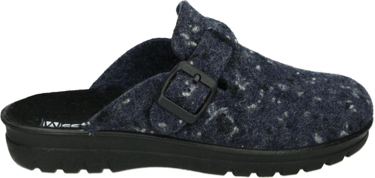 Westland METZ 390 - Volwassenen Dames pantoffels - Kleur: Blauw - Maat: 39