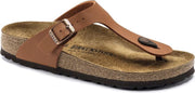 Birkenstock - Dames Sandalen Gizeh Birko-Flor Ginger Brown (regular) - Bruin - Maat 37