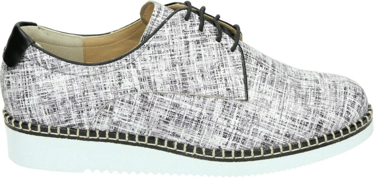 Durea 6191 K - Volwassenen Dames veterschoenen - Kleur: Zwart - Maat: 35.5