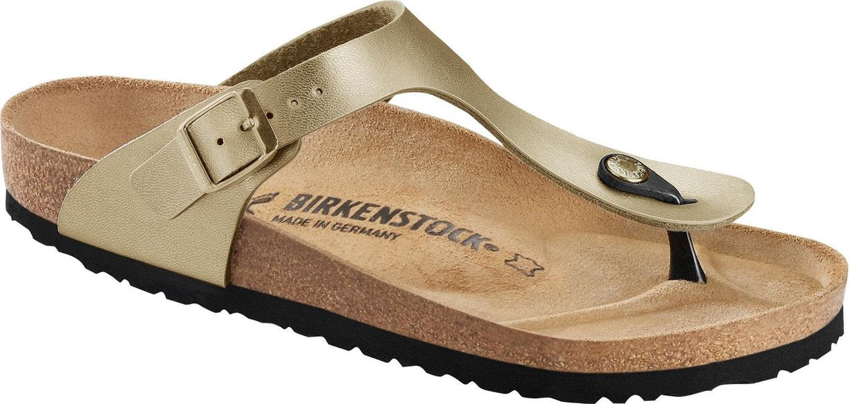 Birkenstock - Dames Sandalen Gizeh BS Gold (regular) - Goud - Maat 37
