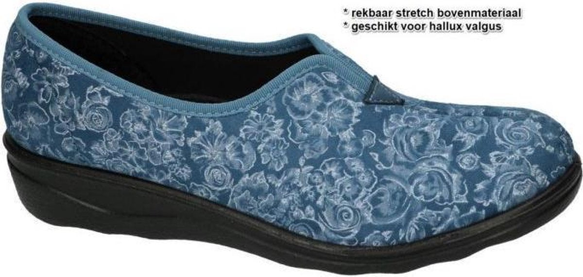 Romika -Dames -  blauw - pantoffel gesloten - maat 42