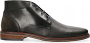 Van Dalen  - Geklede Veterboot Leer - Mens - Black - 44
