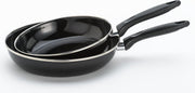 Lite-Body - Magnus Koekenpannenset  2-delig Ø24 en Ø28 cm - Emaille -  Zwart - Inductie