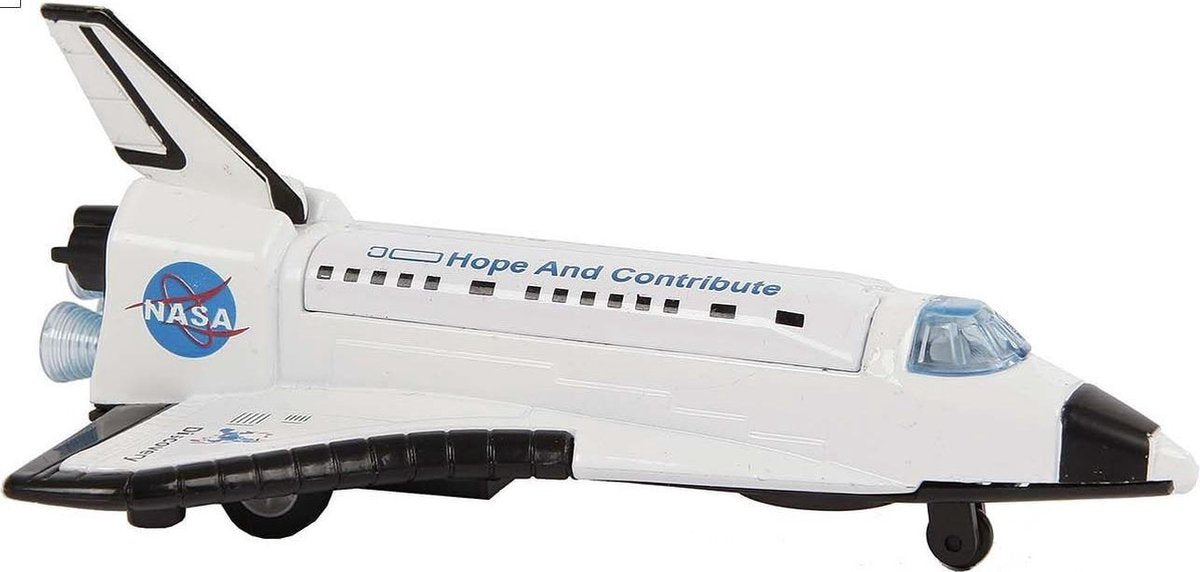 Kids Globe  Space shuttle pb licht/geluid: 14 cm