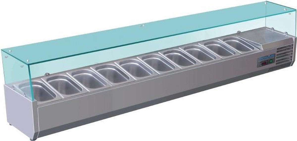 Polar opzetkoelvitrine 10x GN1/4