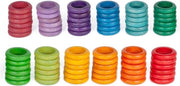 Grapat Houten Speelgoed 72 x Ringen (12 kleuren)
