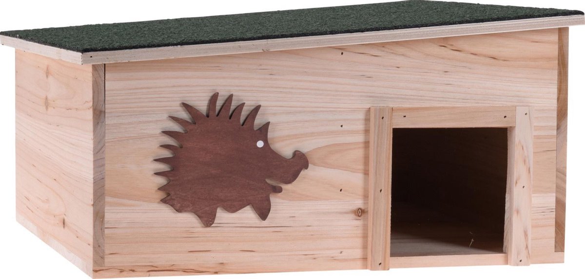 RelaxPets - Egelhuis - Egelhuisje - Bitumen Dak -  Hout - Beschutting - Egel