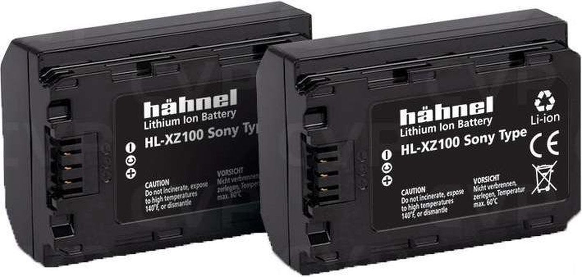 Hahnel HL-XZ100 Sony Type Twin Pack