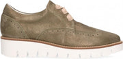 Van Dalen  - Veterschoen Metallic Suede - Womens - Green - 41