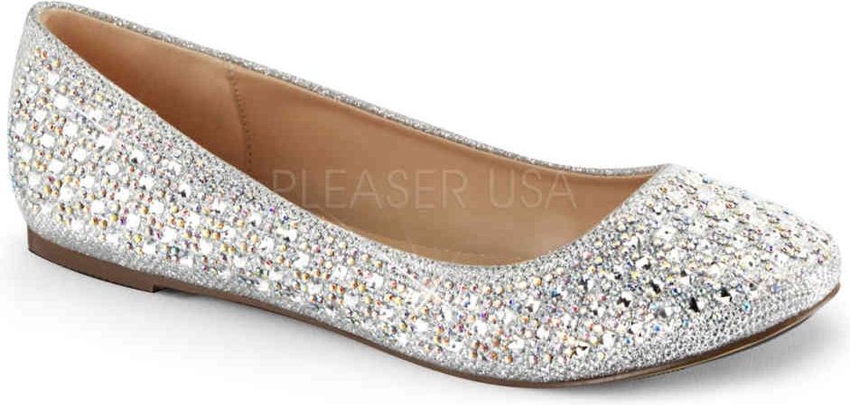 Fabulicious Ballerina -37 Shoes- TREAT-06 US 7 Zilverkleurig