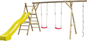 Swing King speeltoestel hout met glijbaan Noortje 450cm - geel