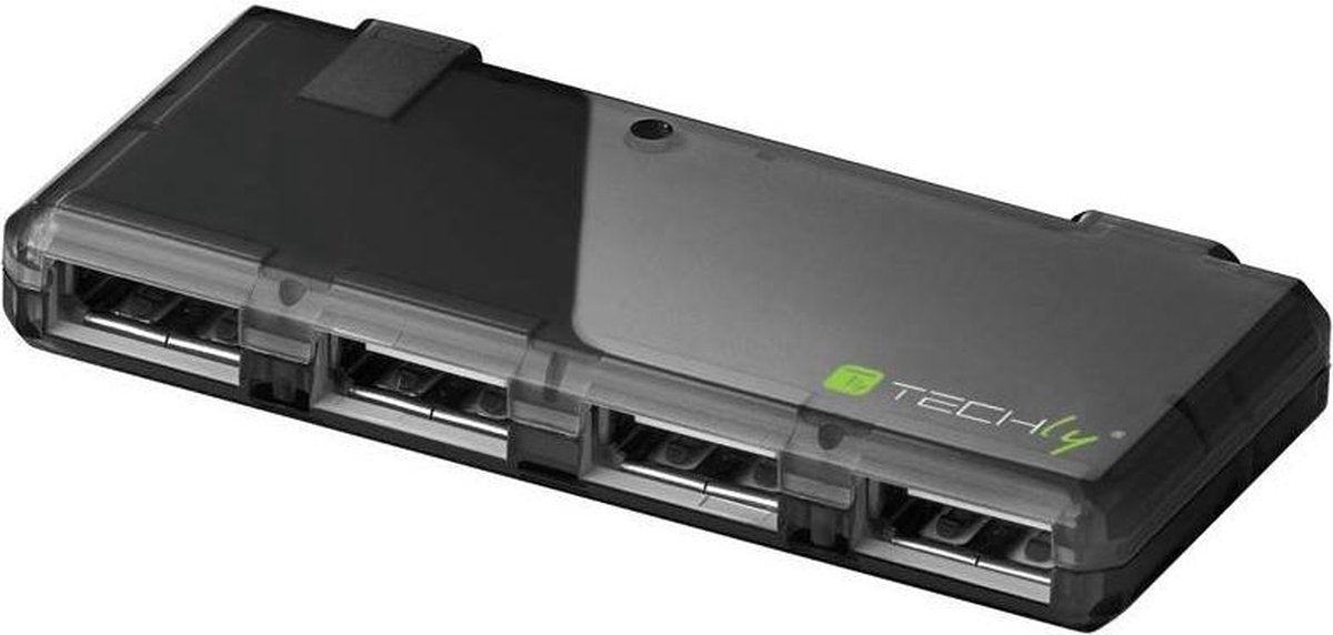 TECHly IUSB2-HUB4-BKTY 4 poorten USB 2.0-hub Zilver