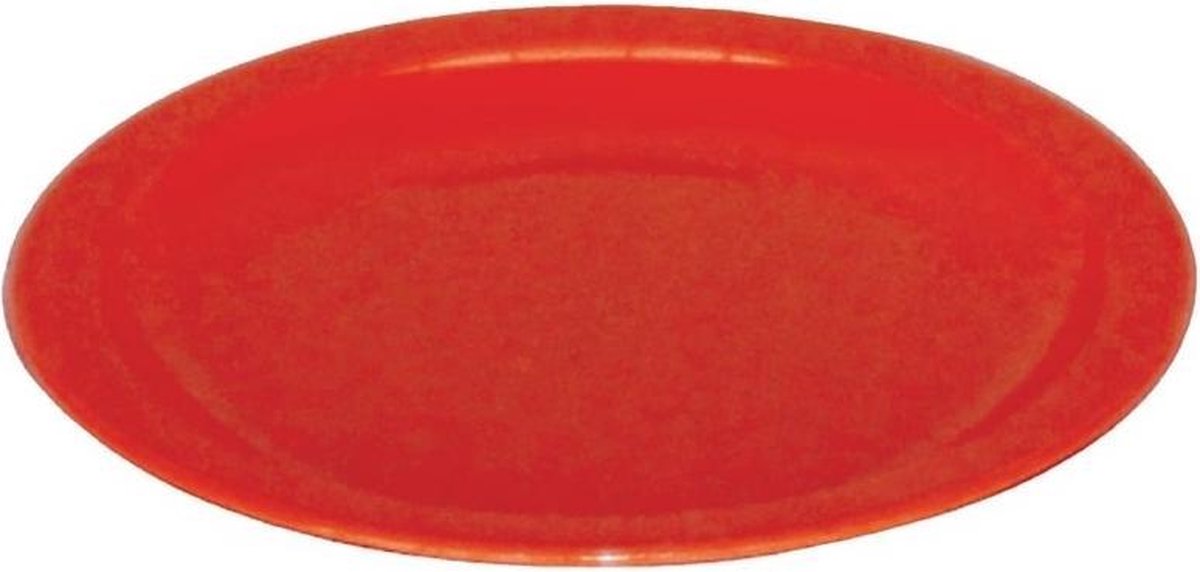 Kristallon bord 23cm rood