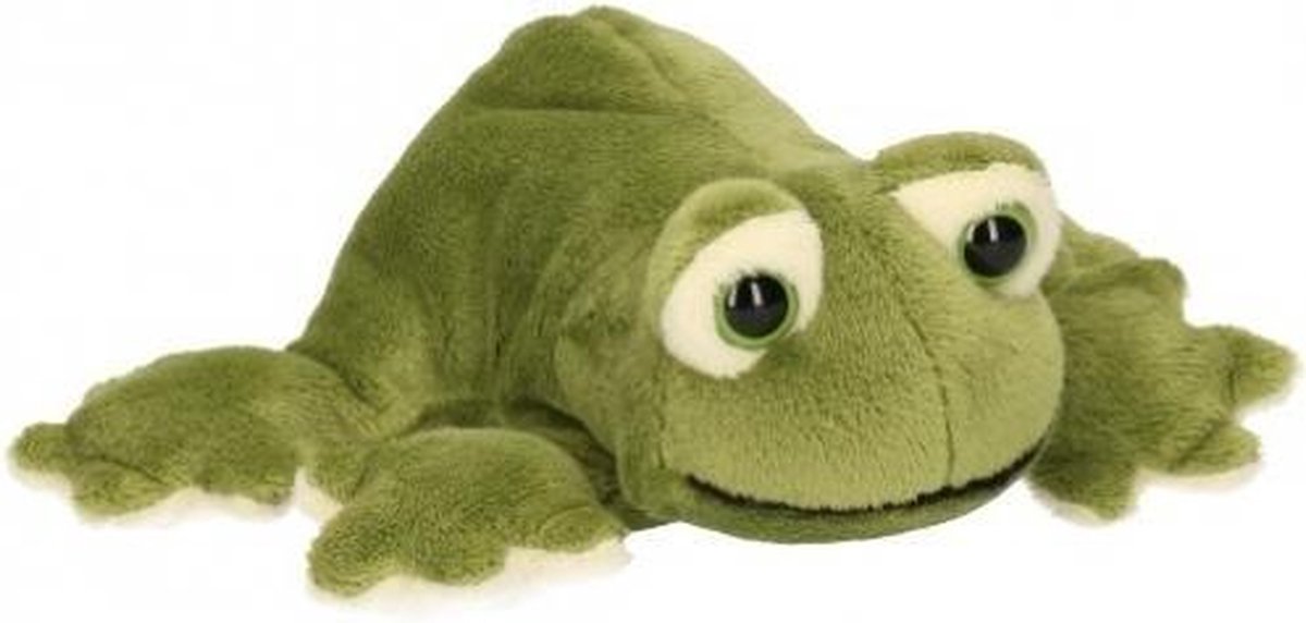 Pluche knuffel kikker 13 cm