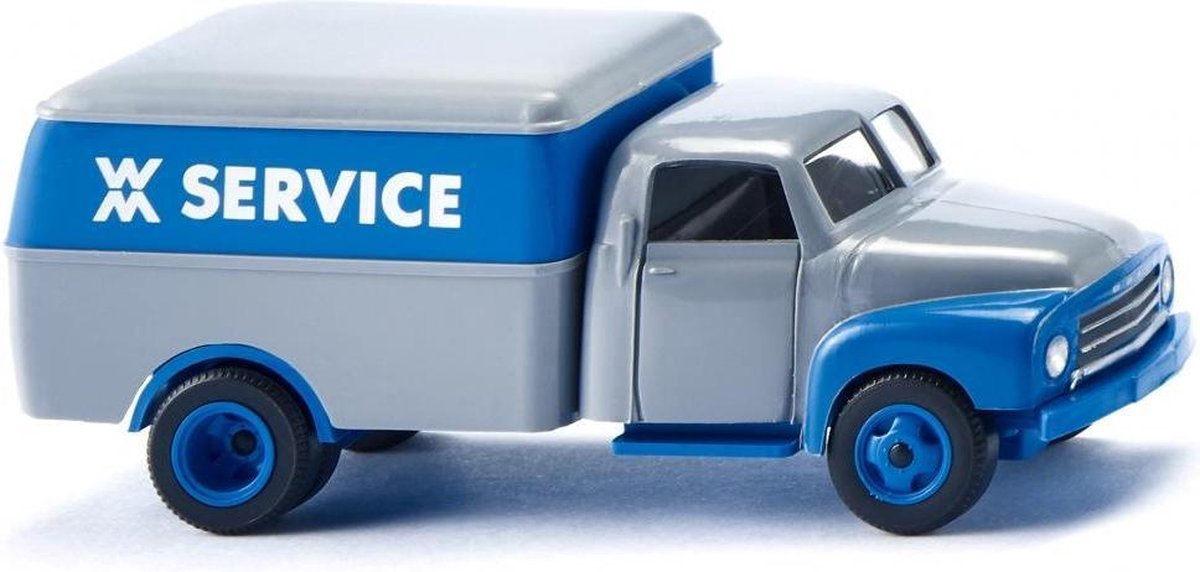 Wiking Miniatuurvrachtwagen Opel Blitz Die-cast Zink 1:87 Blauw