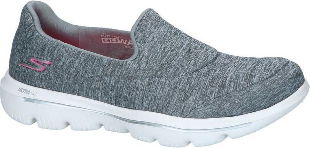 Grijze Slip-on Sneakers Skechers Go Walk Evolution