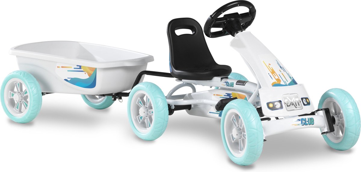 EXIT Foxy Club skelter met aanhangwagen - wit