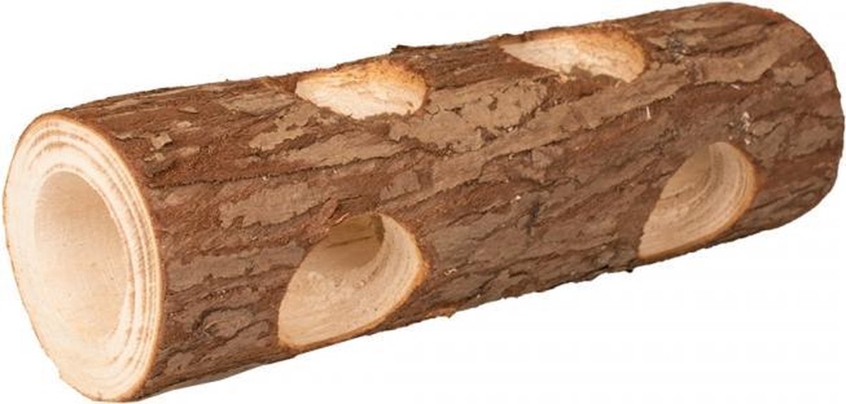 Duvo  Houten boomstronk knaagdierenspeeltje S