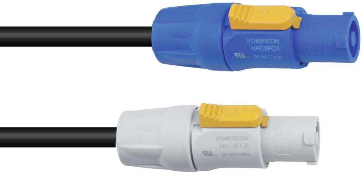 PSSO Powercon stroomkabel - Verlengkabel - Neutrik -  3x2.5 3m