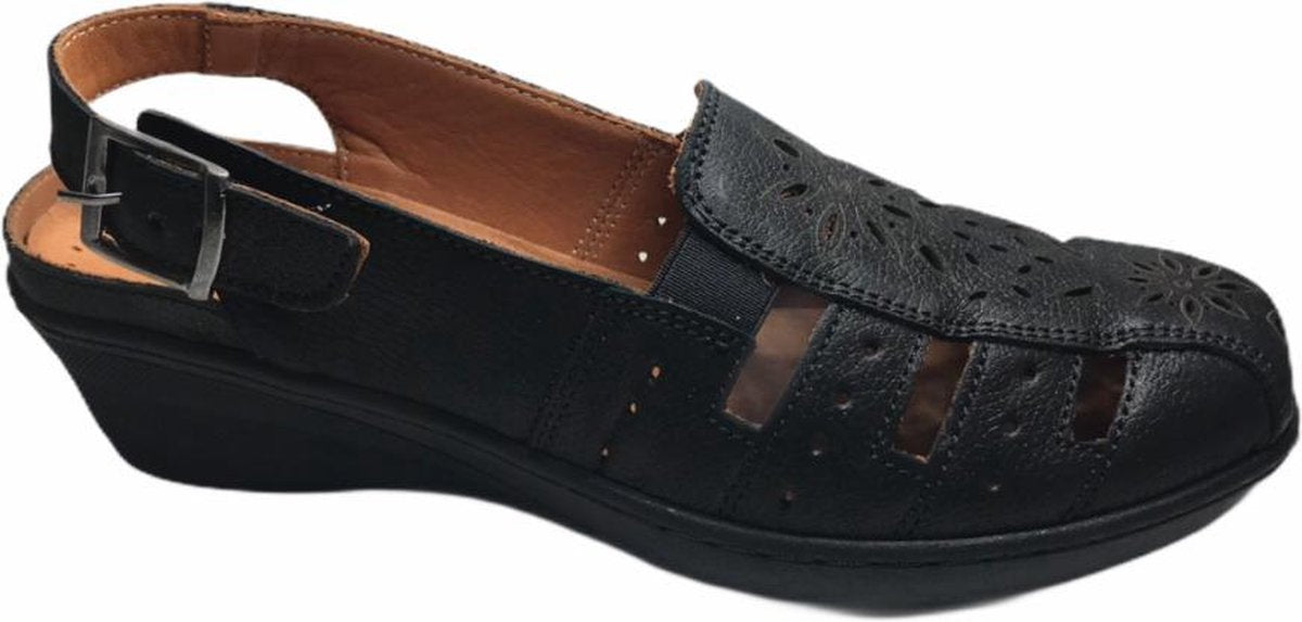 manlisa dames gesloten sandalen black 39