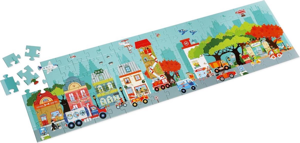Vloerpuzzel  Stad - 100st | Scratch