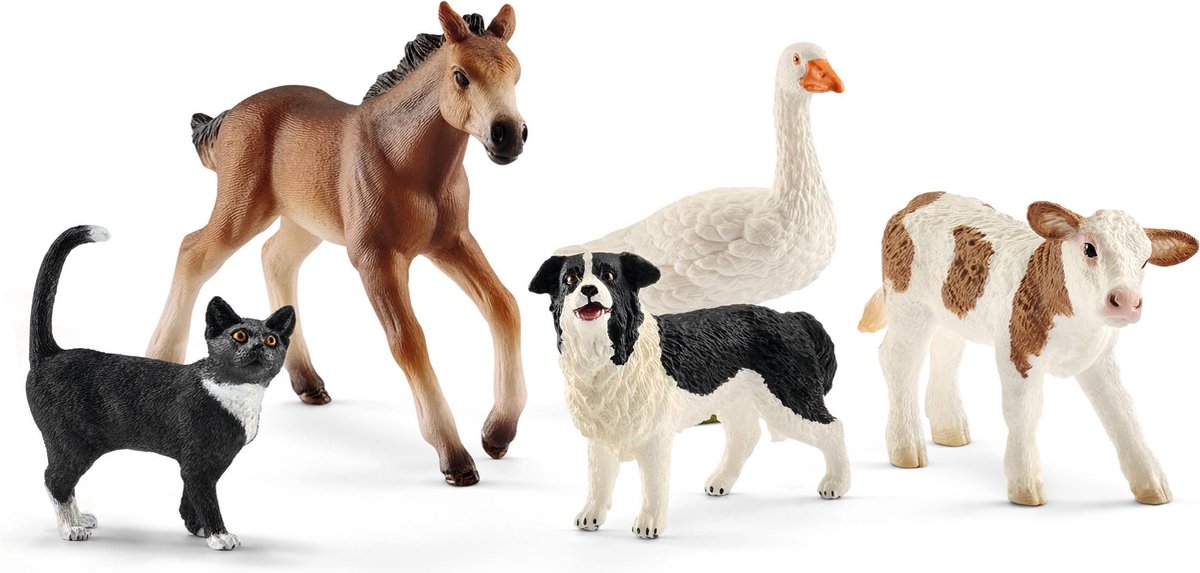 Schleich Farm World - Boerderijdieren -Dieren Speelfigurenset - 42386