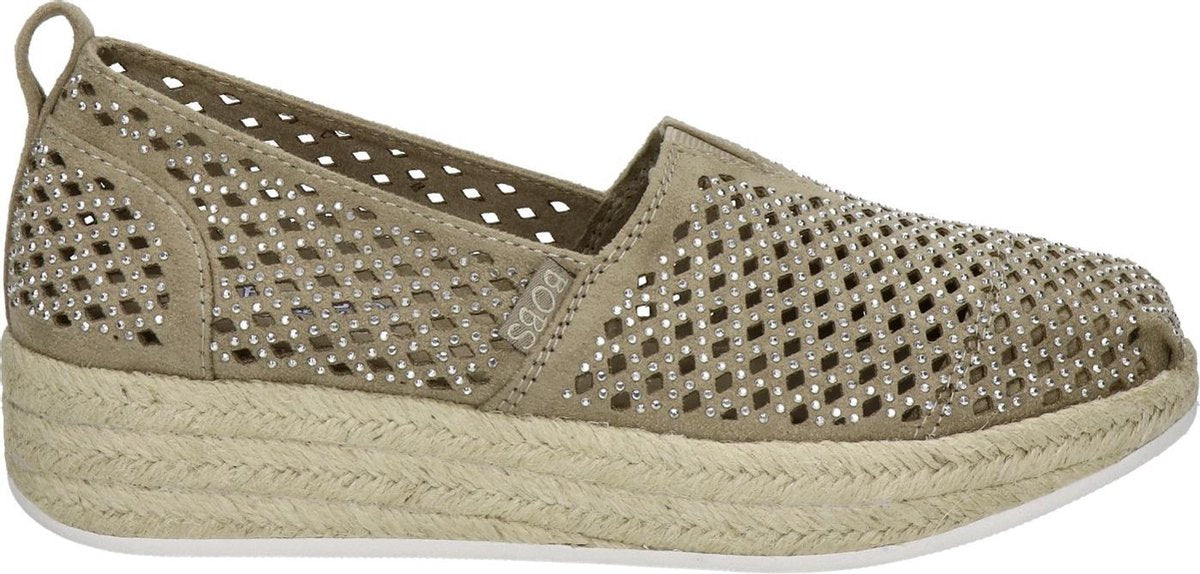 Skechers BOBS Highlights 2.0 City Sparkle espadrilles taupe - Maat 40