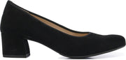 Hassia Vrouwen Suède  Pumps / Damesschoenen Blokhak hoogte 5 - 5.5 cm   - 304902 - Zwart - Maat 41