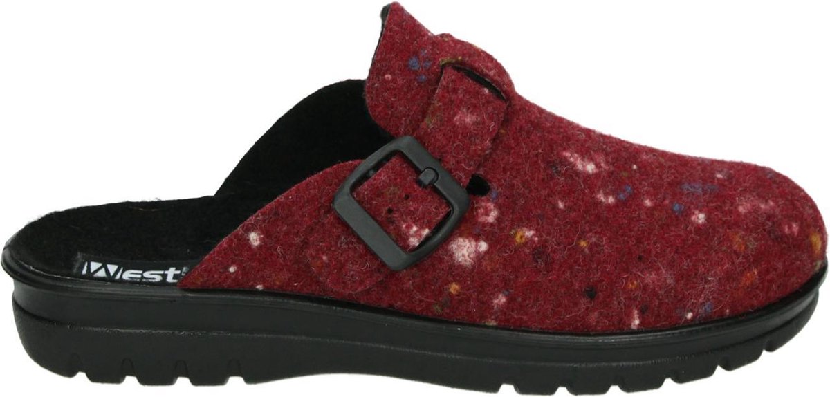Westland METZ 390 - Volwassenen Dames pantoffels - Kleur: Rood - Maat: 39