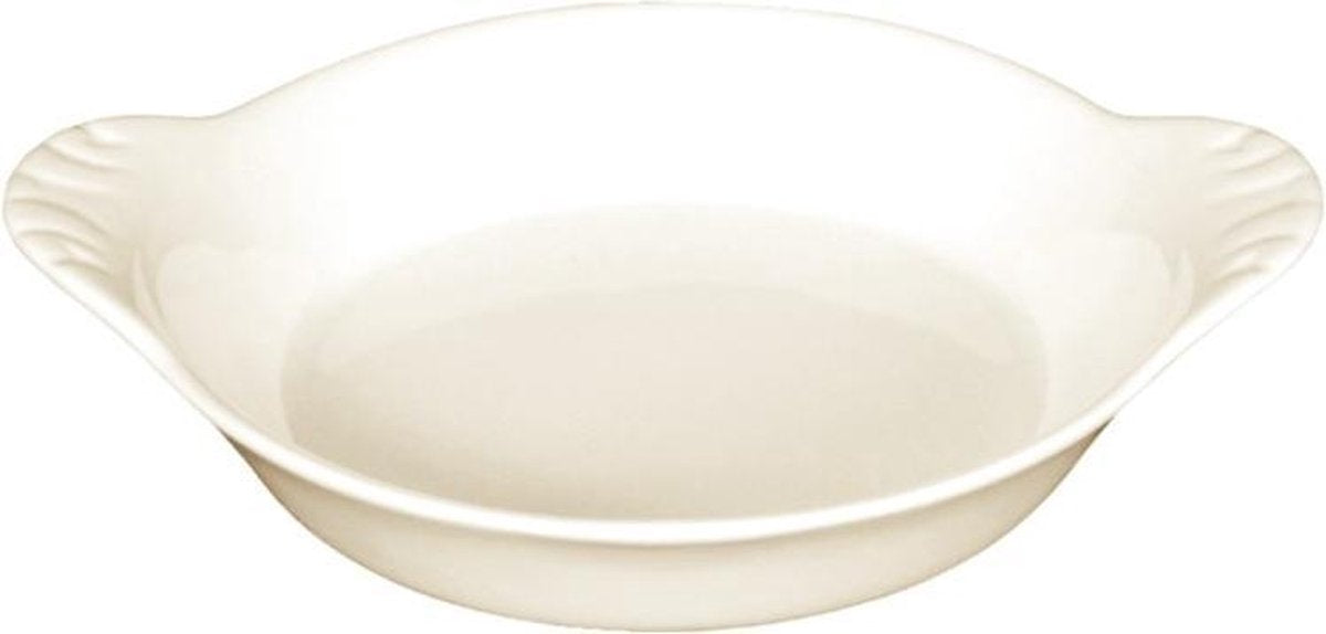 Olympia  ronde gratineerschalen met oren | Porselein | Ø 12