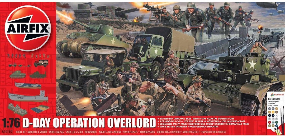 Airfix - D-day 75th Anni. Operation Overlord Gift Set (6/19) *
