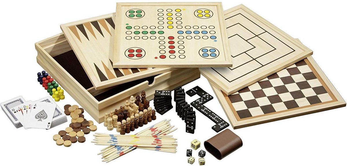 Houten Spellen Verzameling 10 Medium